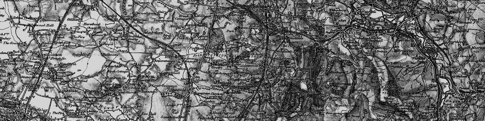Old map of Newtown in 1896