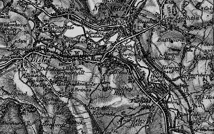 Old map of Broadhey Hill in 1896