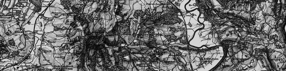 Old map of Caldicott in 1896