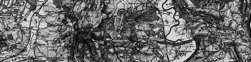 Old map of Newtown in 1896