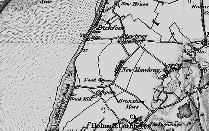 Old map of Newtown in 1897