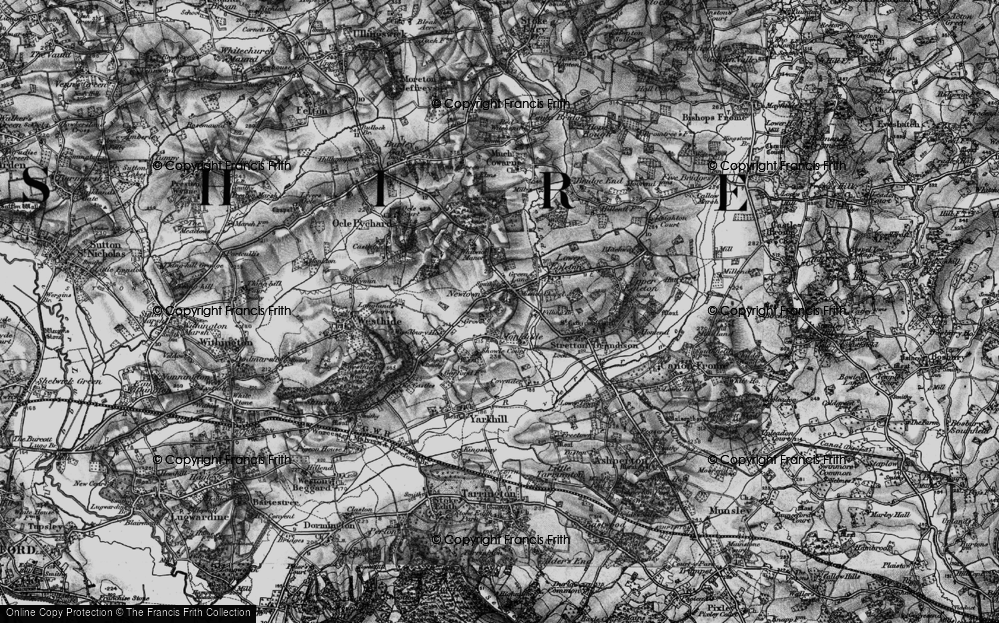 Old Map of Newtown, 1898 in 1898