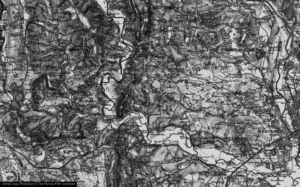 Old Map of Newtown, 1898 in 1898