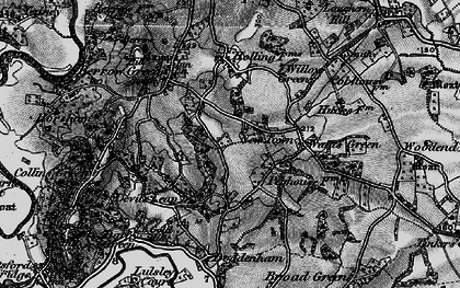 Old map of Newtown in 1898