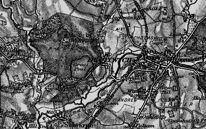 Old map of Newtown in 1898