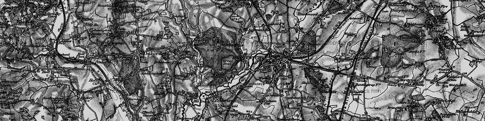 Old map of Newtown in 1898