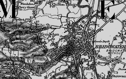 Old map of Newtown in 1898