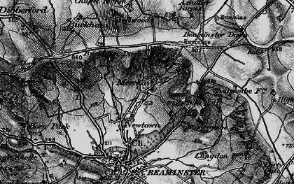 Old map of Newtown in 1898