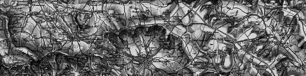 Old map of Newtown in 1898