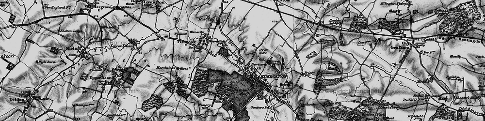 Old map of Newtown in 1898