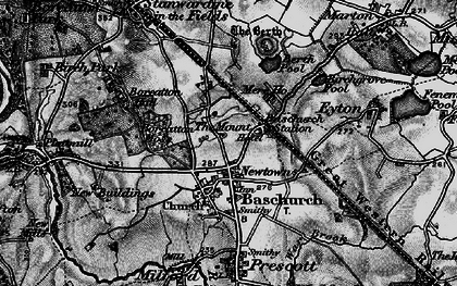 Old map of Boreatton Ho in 1899