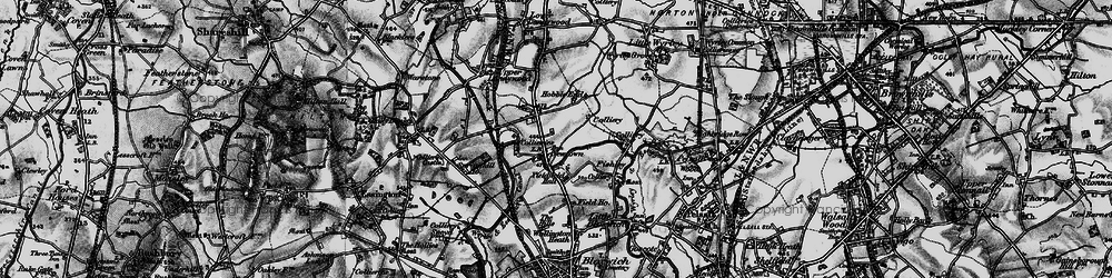 Old map of Newtown in 1899