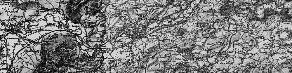 Old map of Newtown in 1899