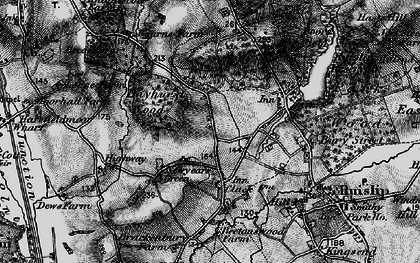 Old map of Newyears Green in 1896