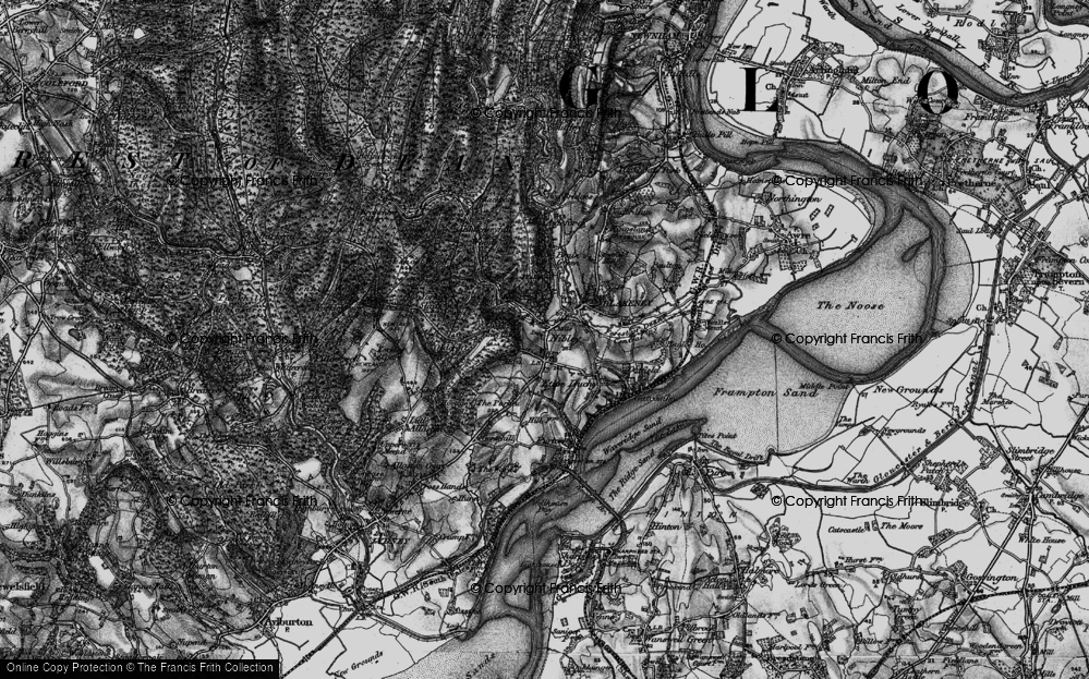 Old Map of Nibley, 1896 in 1896