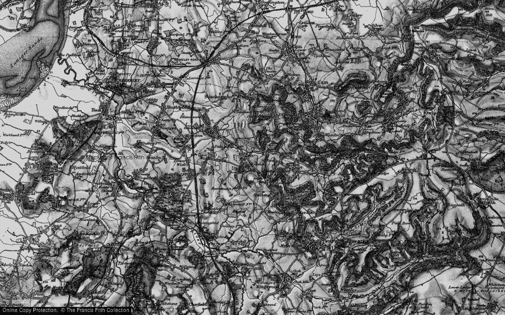 Old Map of Nibley Green, 1897 in 1897