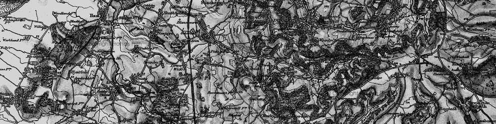 Old map of Nibley Green in 1897