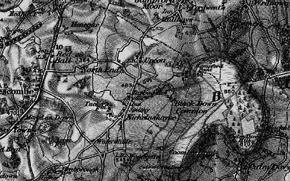 Old map of Black Down Common in 1898