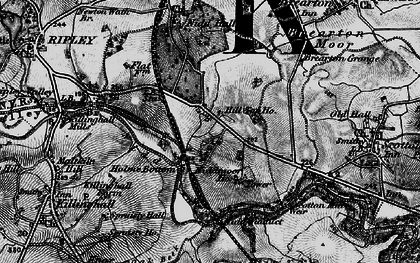 Old map of Nidd in 1898