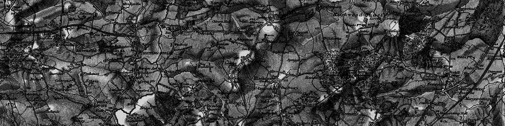 Old map of Nine Ashes in 1896