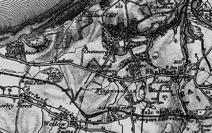 Old map of Ningwood Common in 1895