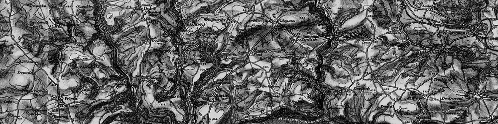 Old map of Bucklawren in 1896