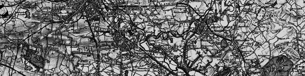 Old map of Nob End in 1896