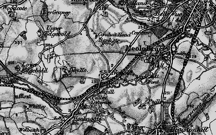 Old map of Nobold in 1899