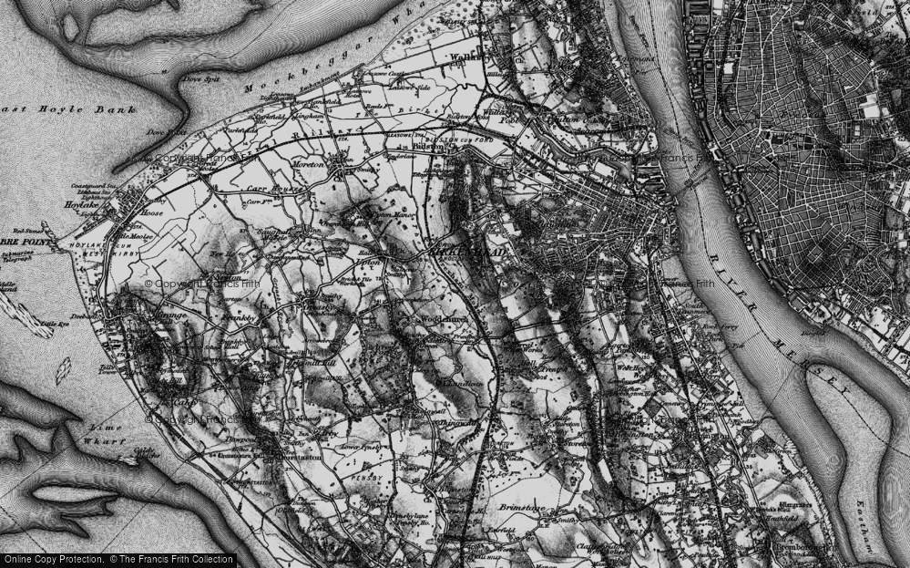 Old Map of Noctorum, 1896 in 1896