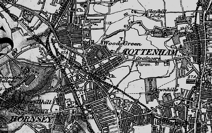 Old map of Noel Park in 1896