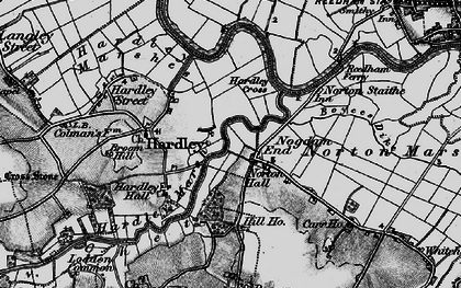 Old map of Nogdam End in 1898