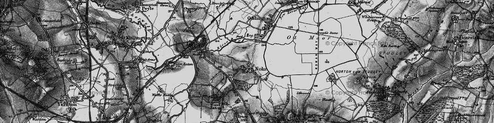 Old map of Noke in 1895