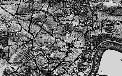 Old map of Noke Street in 1895