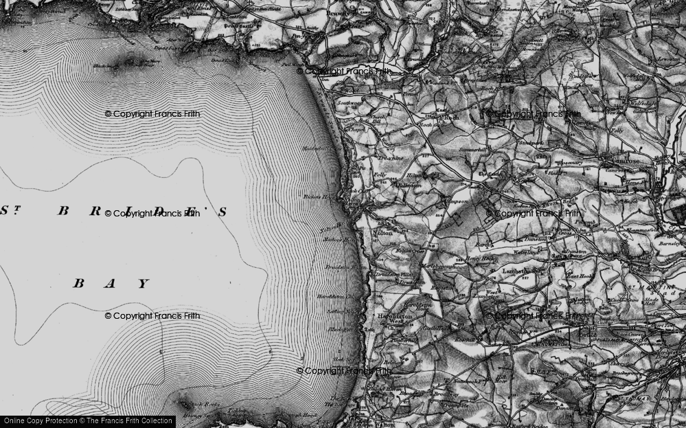 Old Map of Nolton Haven, 1898 in 1898