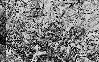 Old map of Bramshaw Wood in 1895