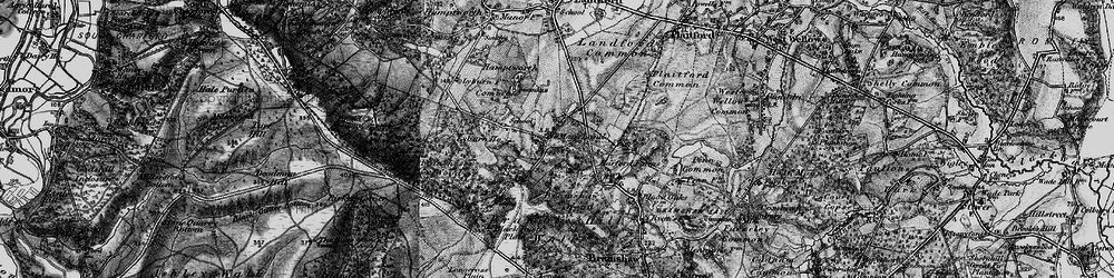 Old map of Bramshaw Wood in 1895