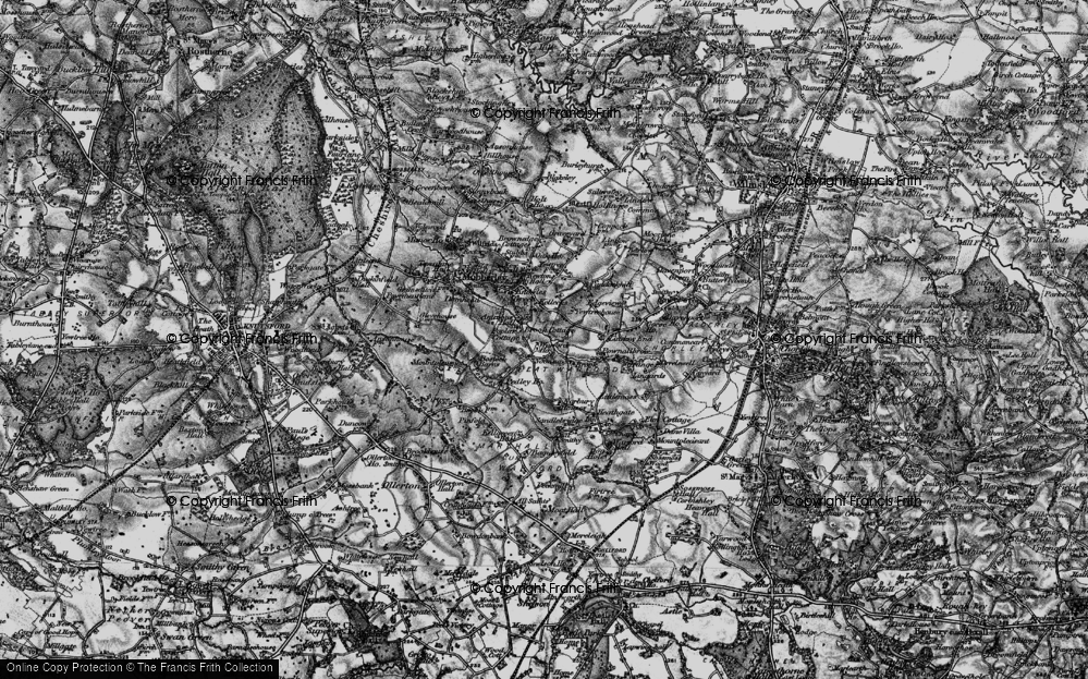 Old Map of Noonsun, 1896 in 1896