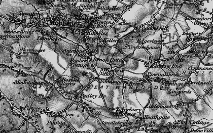 Old map of Bostock Barns Fm in 1896