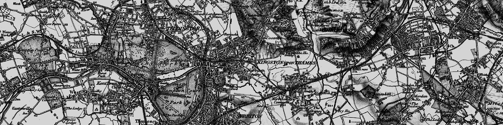 Old map of Norbiton in 1896