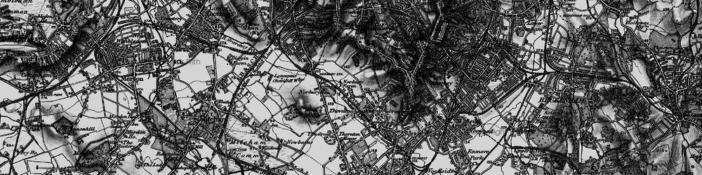 Old map of Norbury in 1895
