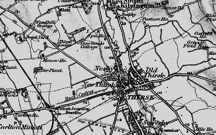 Old map of Norby in 1898
