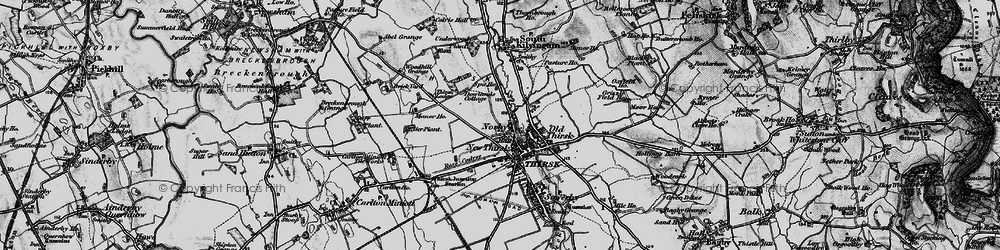 Old map of Norby in 1898