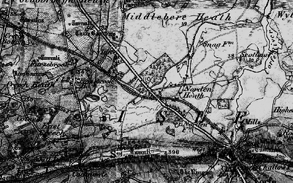 Old map of Norden in 1897