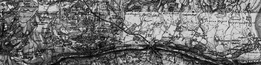 Old map of Norden in 1897