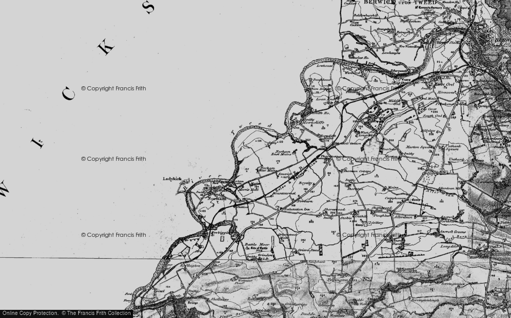 Old Map of Historic Map covering Mount Carmel in 1897