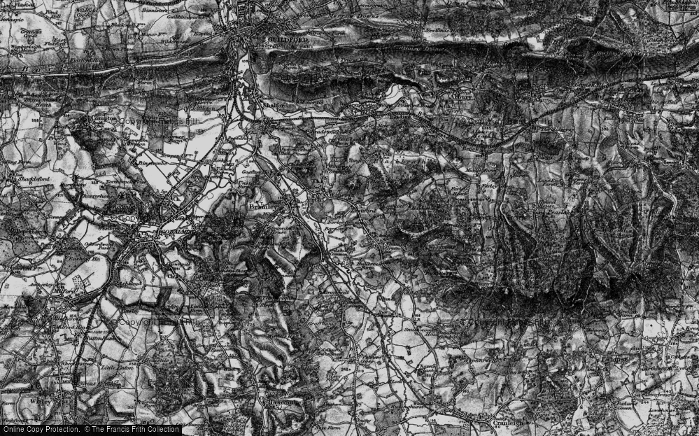 Old Map of Norley Common, 1896 in 1896