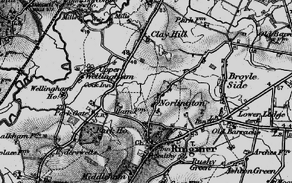 Old map of Norlington in 1895