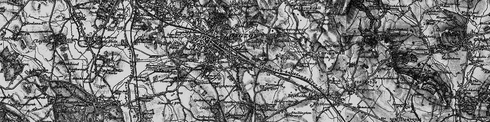 Old map of Normacot in 1897