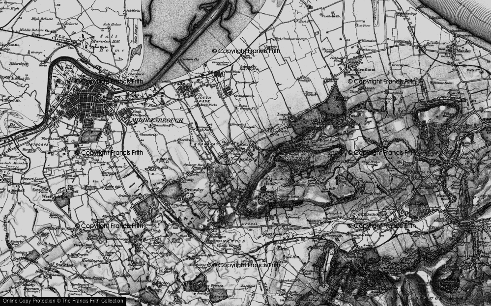 Old Map of Normanby, 1898 in 1898