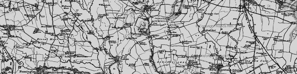 Old map of Riseborough Hall in 1898